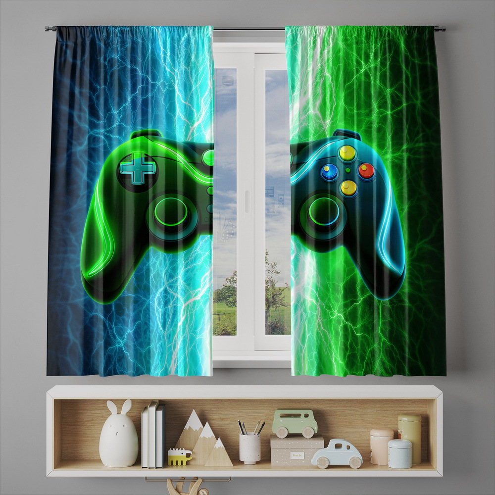 Gaming Curtain, Game Controlle - Esports Gaming Youtube ulasan dan harga