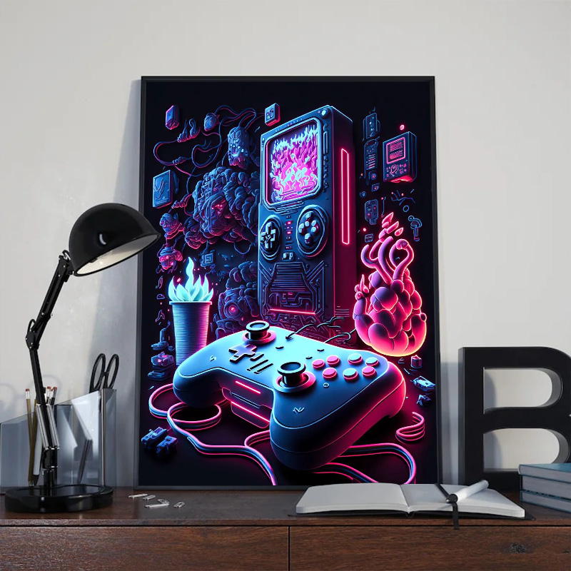 Modern Neon Pop Cool Gaming Wa - Esports Gaming Youtube ulasan dan harga