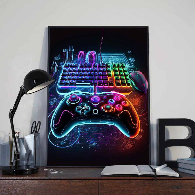 Modern Neon Pop Cool Gaming Wa - Esports Gaming Youtube ulasan dan harga