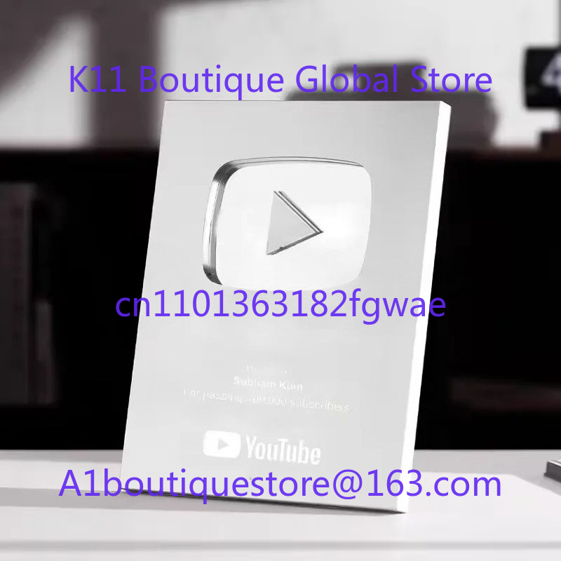 Custom Play Button Silver Gold - Esports Gaming Trophy ulasan dan harga