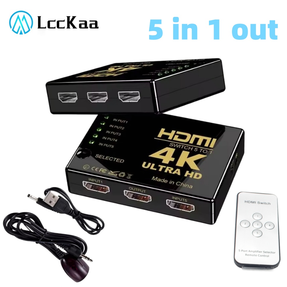 5x1 HDMI Switch HD 4K Video Sw - Esports Gaming Controller ulasan dan harga