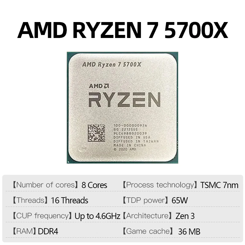 AMD Ryzen 7 5700X Gaming Deskt - Amd Cpu Ryzen 7 ulasan dan harga