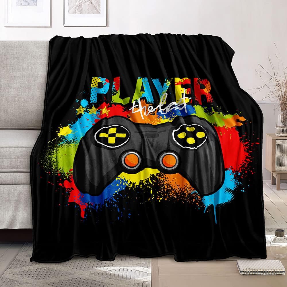 Gaming Graphic Fleece Throw Bl - Esports Gaming Bed ulasan dan harga