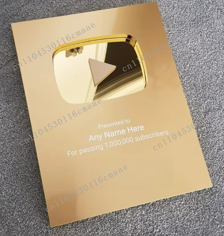 Play button prizes, aluminum s - Esports Gaming Trophy ulasan dan harga