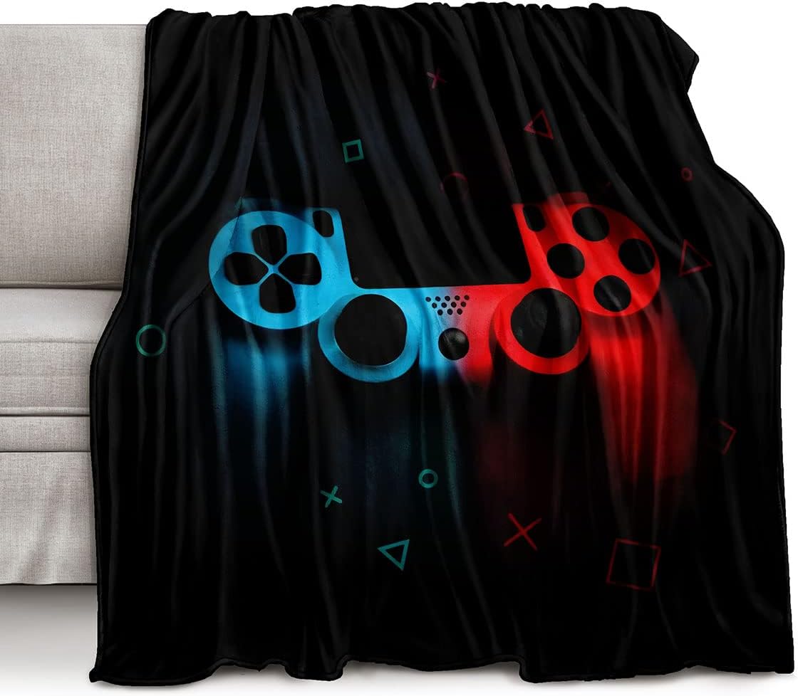 Gaming Pattern Fleece Throw Bl - Esports Gaming Bed ulasan dan harga