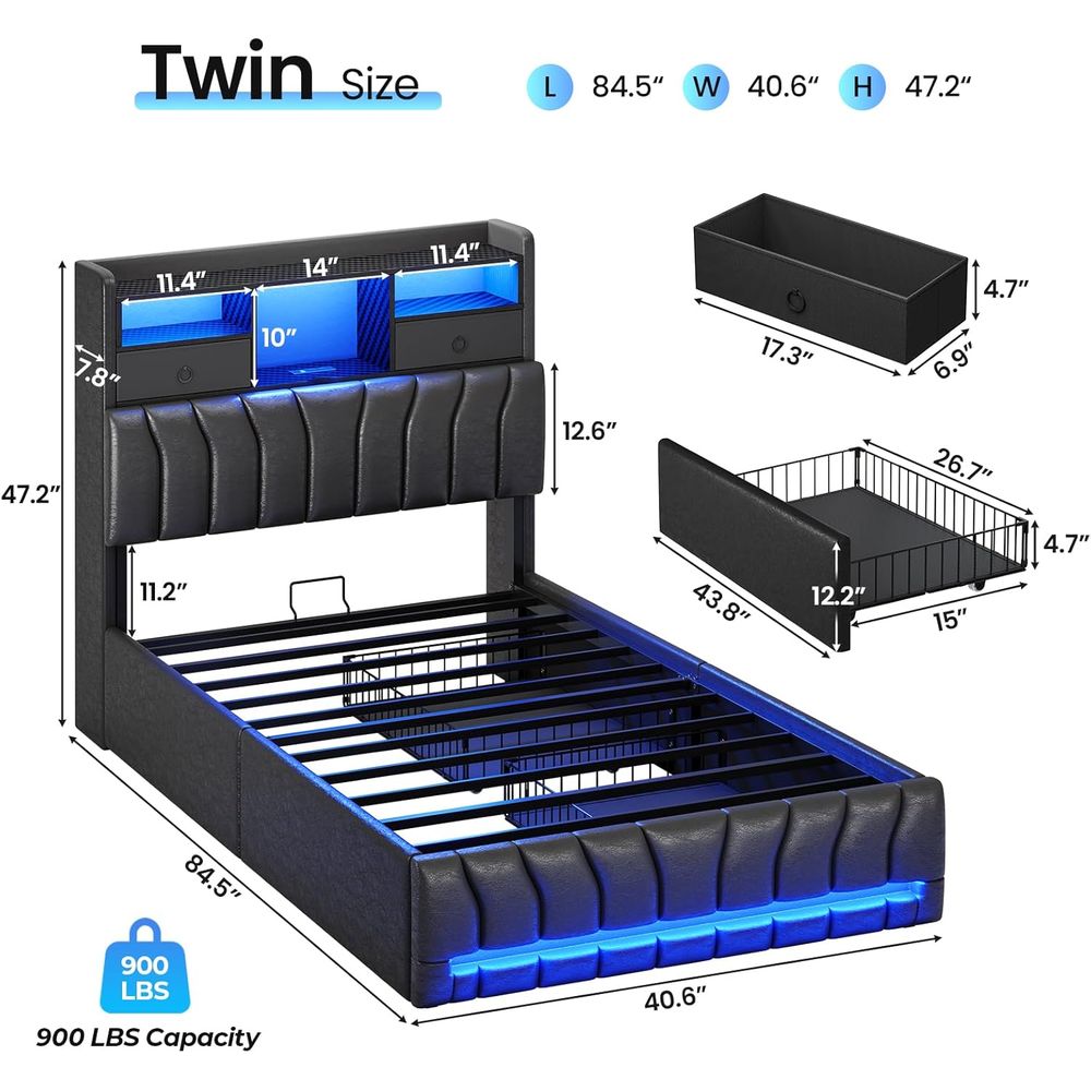 Twin Bed with Storage Board, 2 - Esports Gaming Bed ulasan dan harga