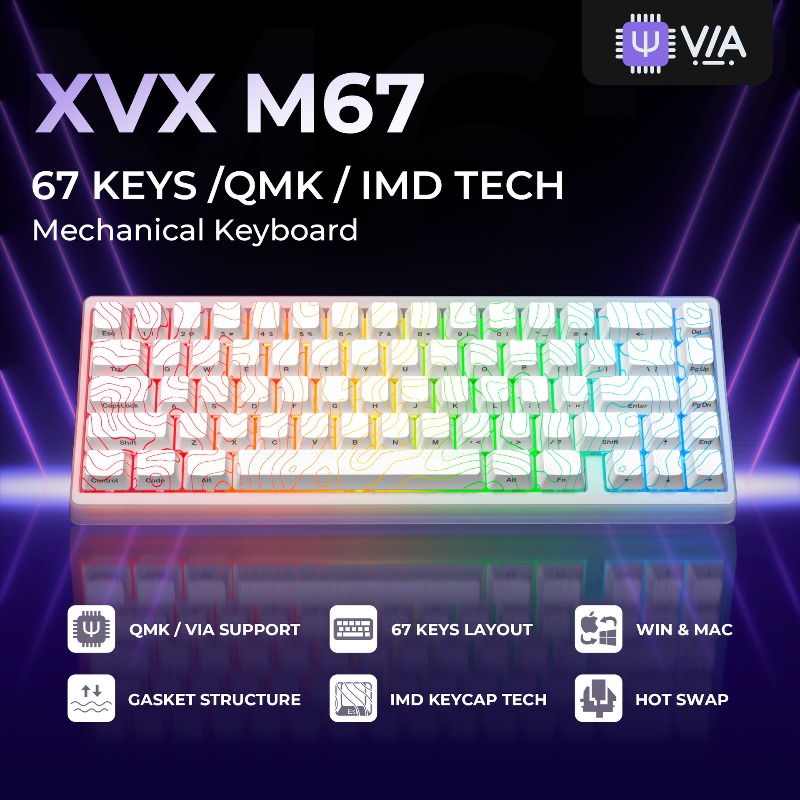 XVX M67 Gaming Mechanical Keyb - Esports Gaming Keyboard ulasan dan harga