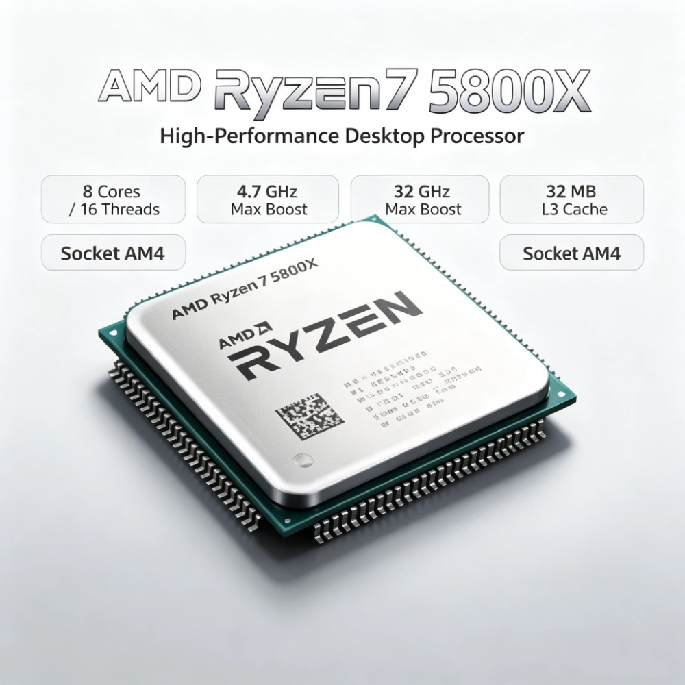 AMD Ryzen 7 5800X Unlocked Ove - Amd Cpu Ryzen 7 ulasan dan harga